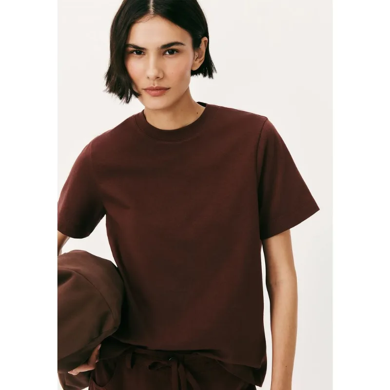 Camiseta Feminina Manga Curta Super Cotton - Vinho XG