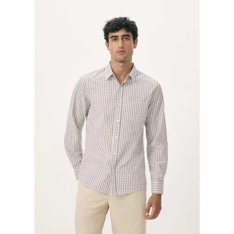 Camisa Básica Masculina Manga Longa Fio Tinto - Branco XG