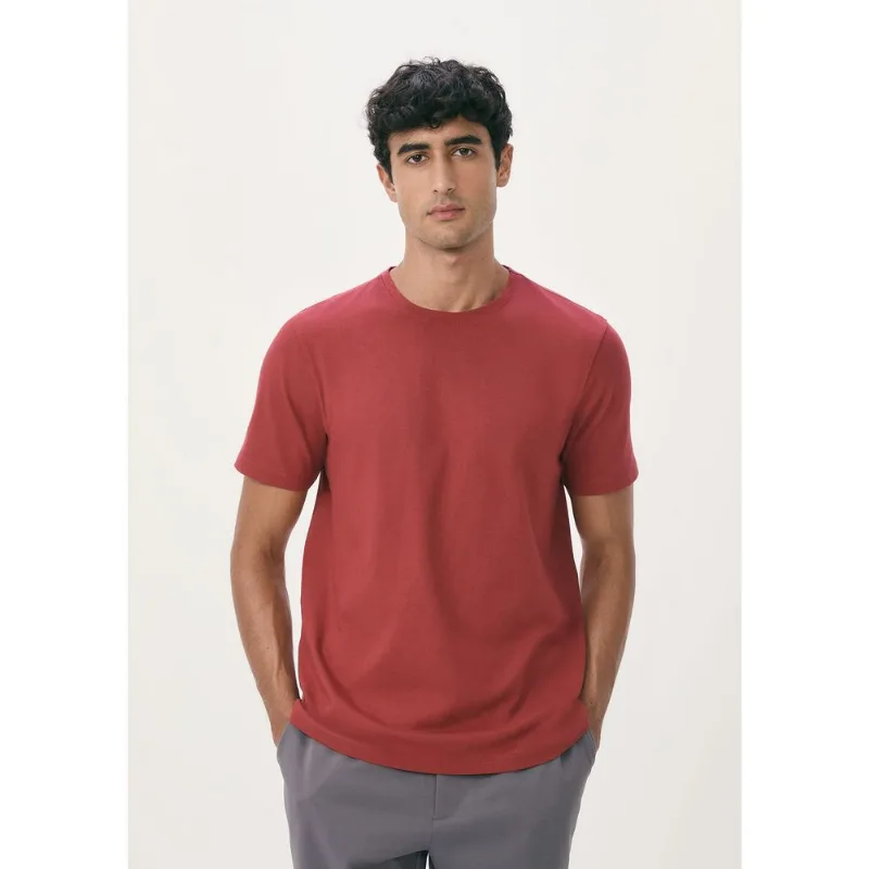 Camiseta Básica Masculina Manga Curta Pima - Vinho XXG