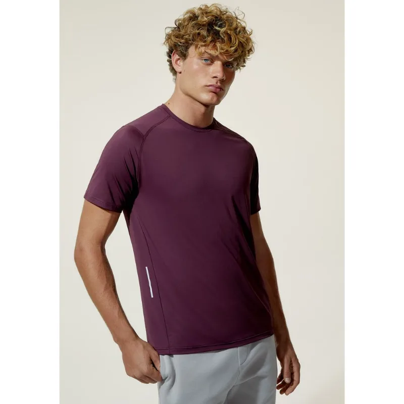 Camiseta Esportiva Masculina Manga Curta Hiit - Vinho G