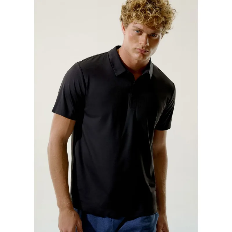 Camiseta Esportiva Masculina Gola Polo - Preto M