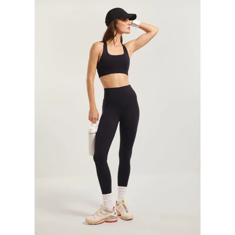 Calça Legging Feminina Esportiva Com Fio LYCRA® - Preto P