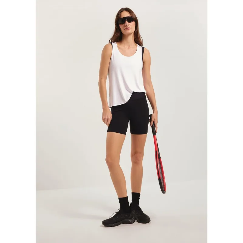 Bermuda Feminina Esportiva Biker Com Fio Lycra® - Preto M