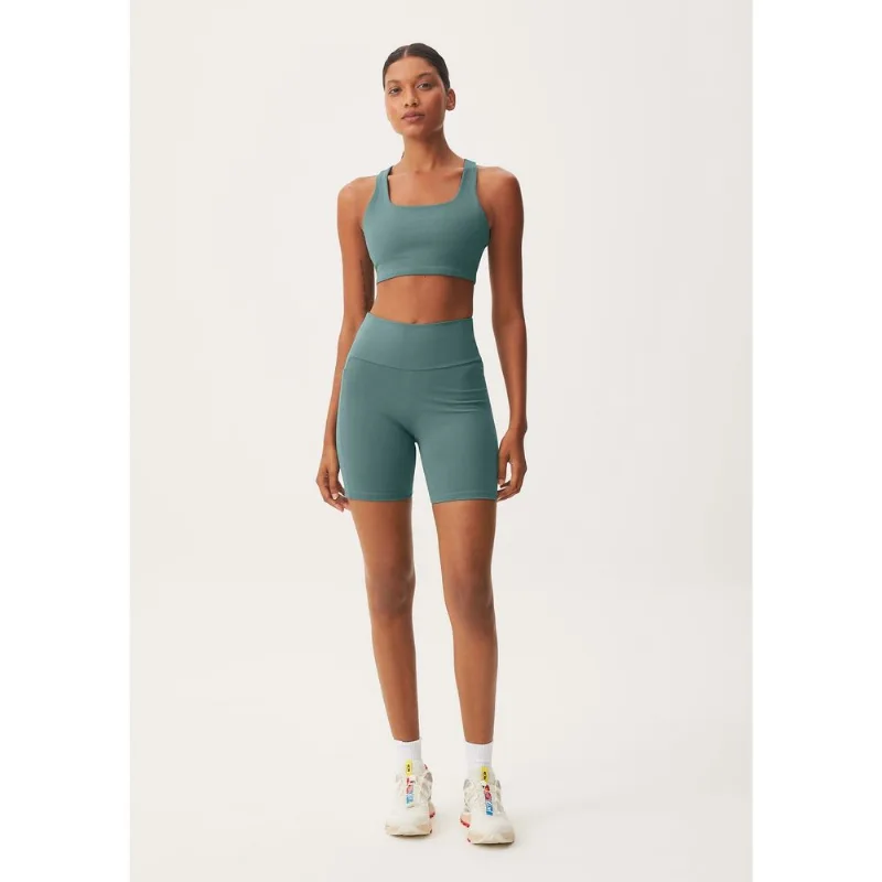 Bermuda Feminina Esportiva Biker Com Fio LYCRA® - Verde G