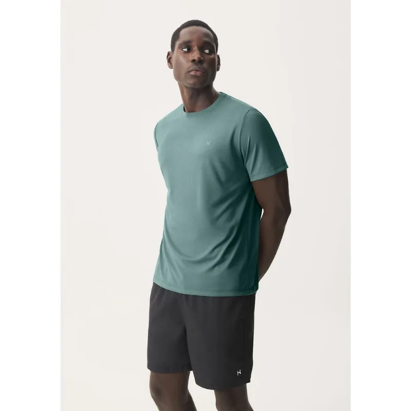 Camiseta Esportiva Masculina Manga Curta Com Refletivo - Verde XG