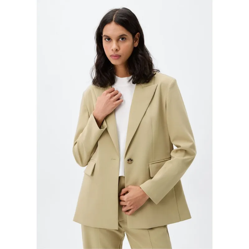 Blazer Feminino Ajustado - Caqui G
