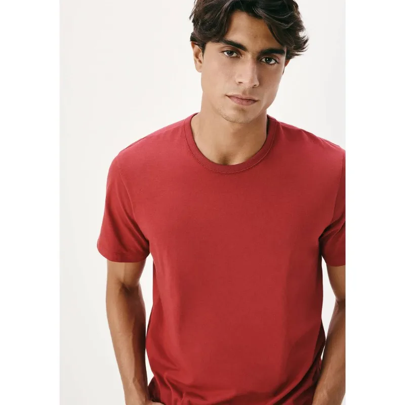 Camiseta Básica Masculina Manga Curta Slim - Vermelho XG
