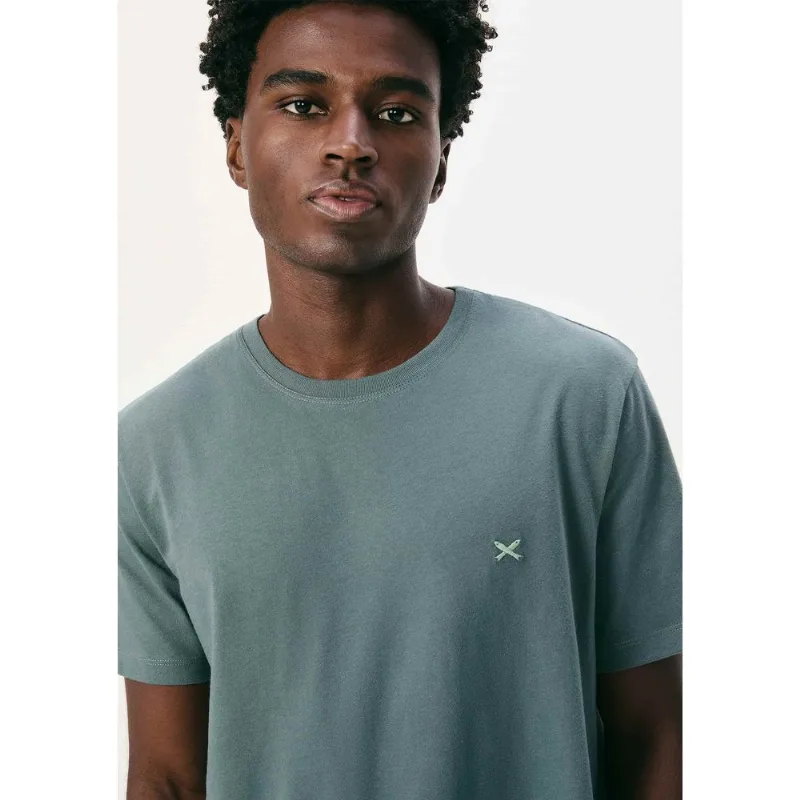 Camiseta Básica Masculina World Com Bordado - Azul XG
