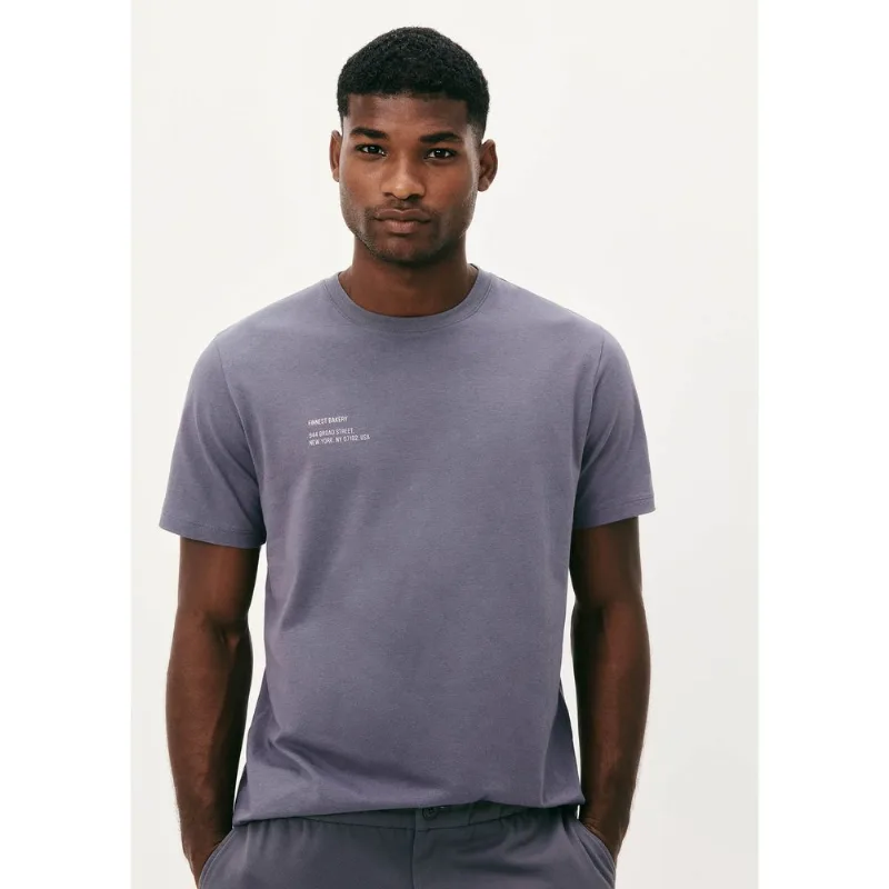 Camiseta Masculina Manga Curta Com Estampa - Cinza EXG
