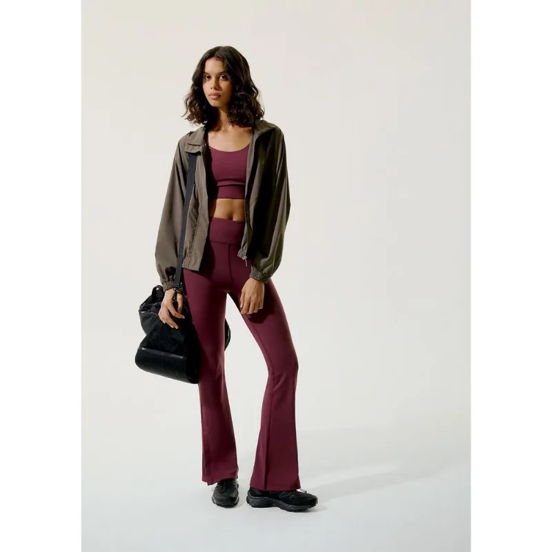 Calça Esportiva Feminina Cintura Alta - Vinho P