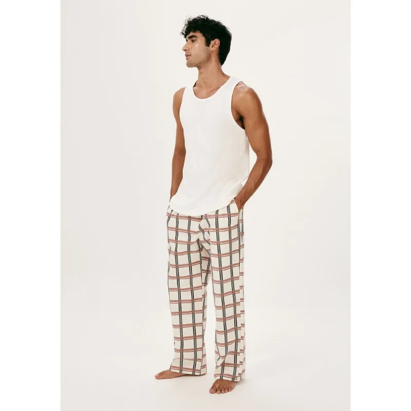 Calça Masculina Em Tricoline Fio Tinto - Nude XG
