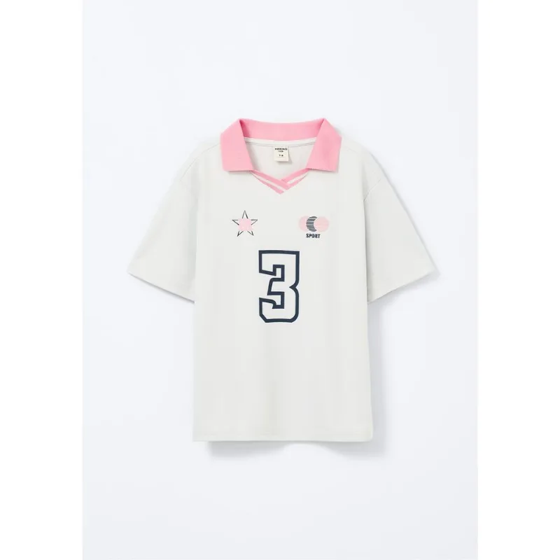 Blusa Infantil Menina Oversized - Creme 005