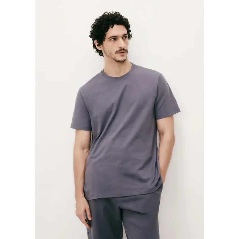 Camiseta Básica Masculina Comfort Super Cotton - Azul G
