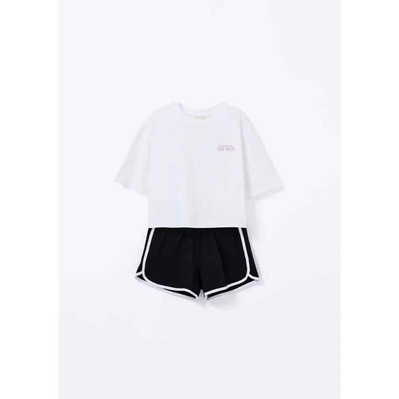 Conjunto Infantil Menina Runner - Off white 006