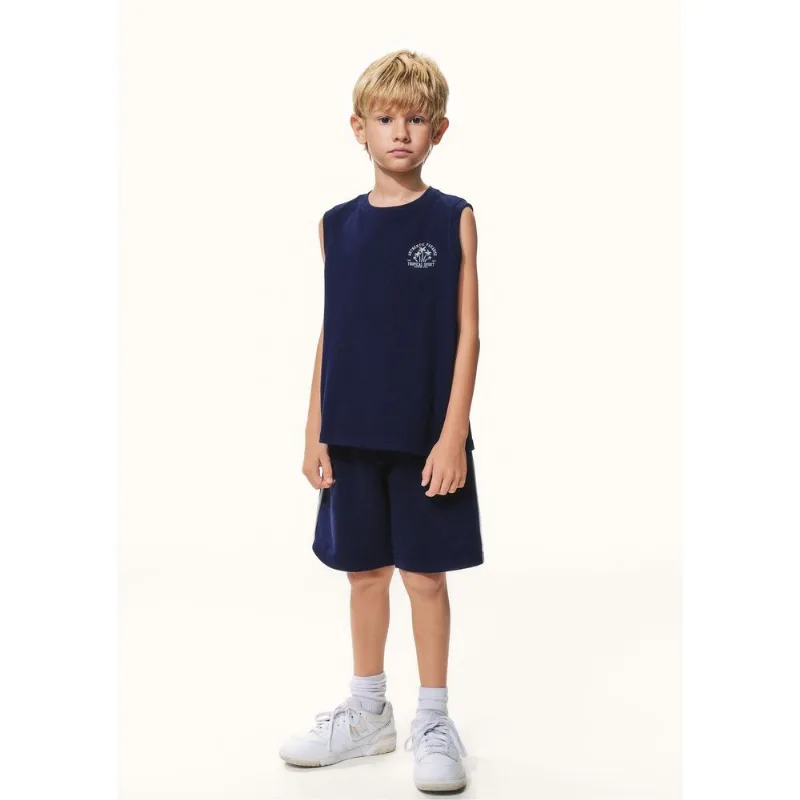 Conjunto Infantil Menino Regata e Shorts - Azul 006