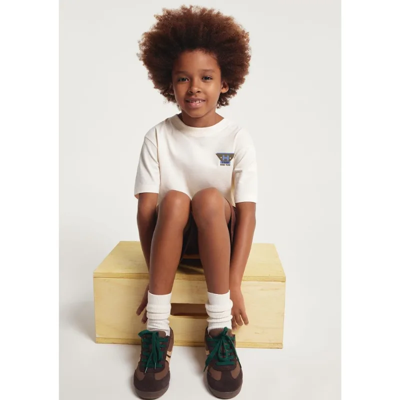 Conjunto Infantil Menino Oversized Estampado - Off white 006