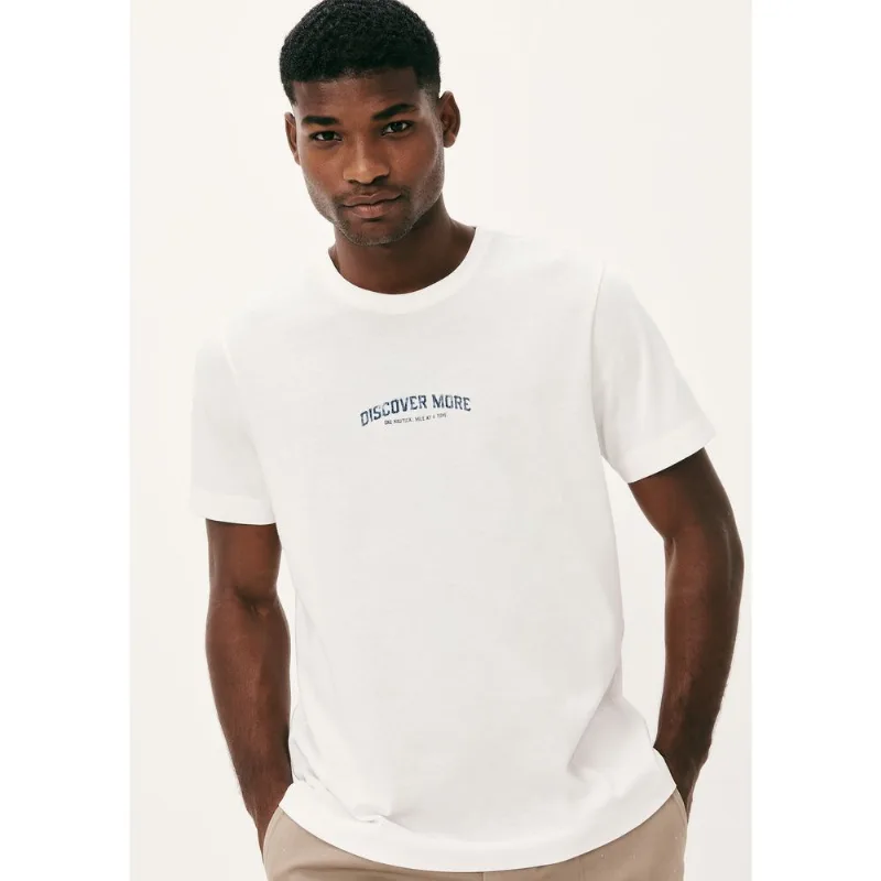 Camiseta Masculina Comfort Com Estampa - Branco G