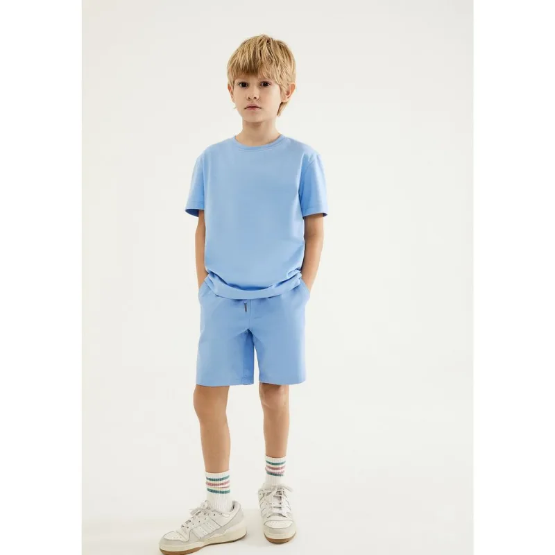Bermuda Infantil Menino Reta - Azul 004