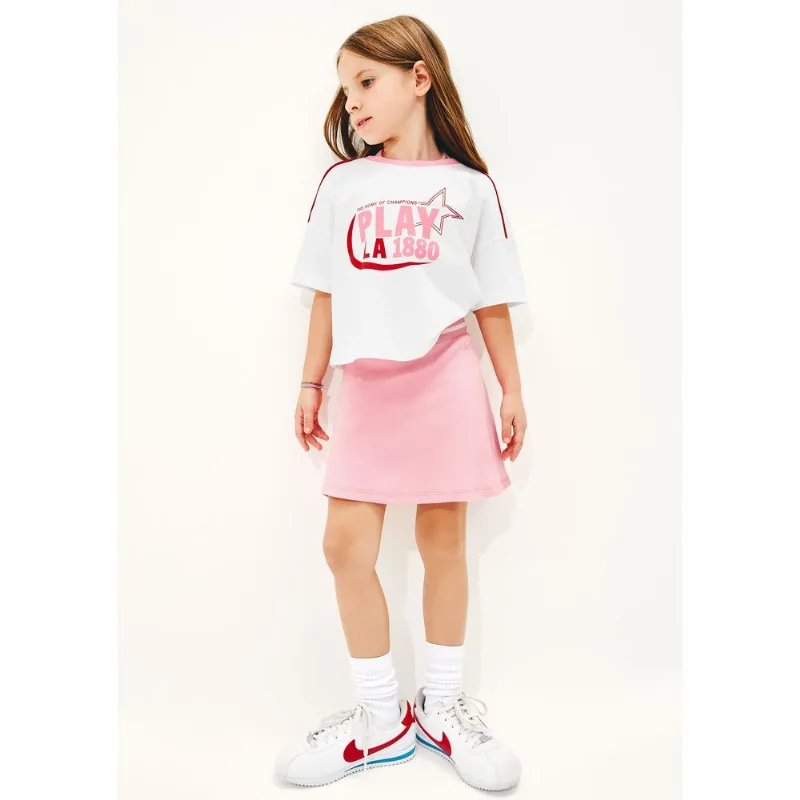 Blusa Infantil Menina Super Cotton Boxer - Off white 014