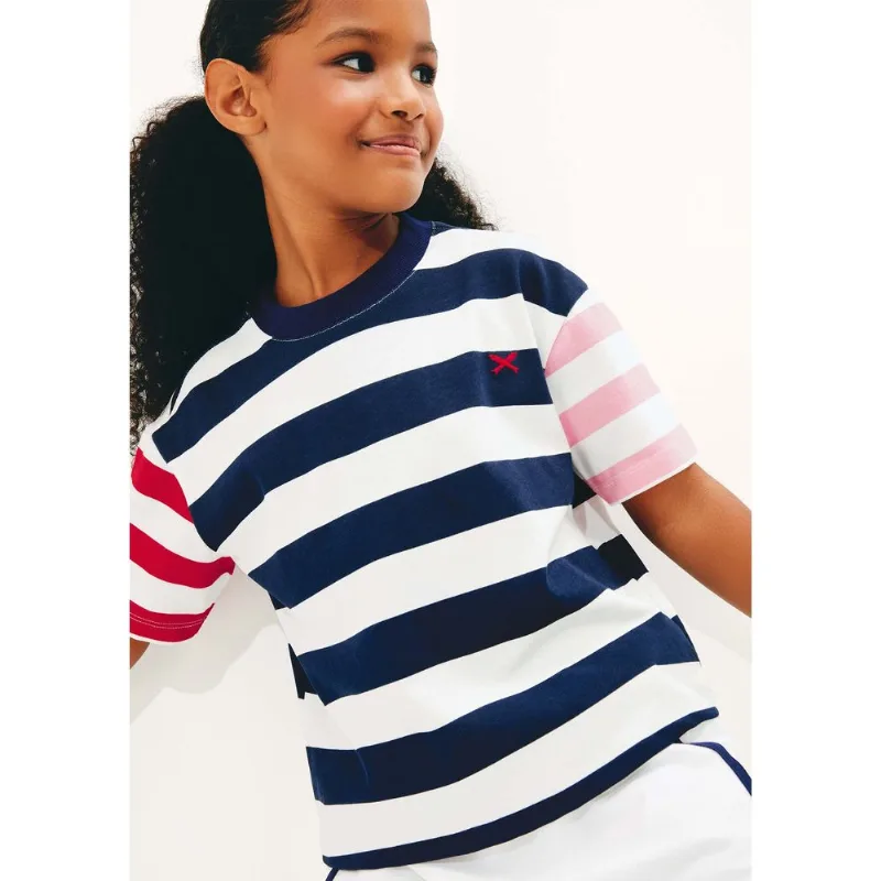 Blusa Infantil Menina Oversized Listrada - Azul 014