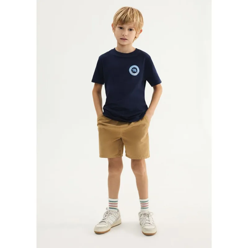 Camiseta Infantil Menino Regular Estampada - Azul 010