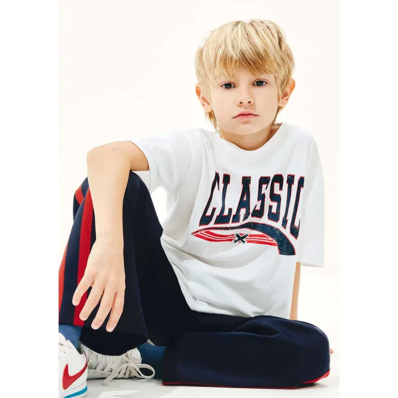 Camiseta Infantil Unissex Estampada - Off white 016