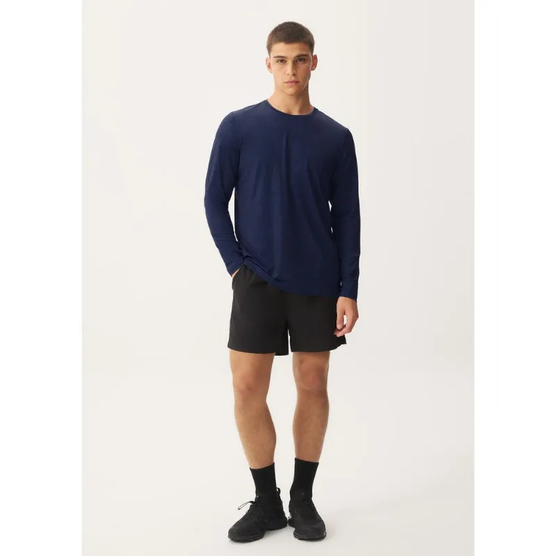 Camiseta Esportiva Masculina Manga Longa Proteção Uv - Azul XG