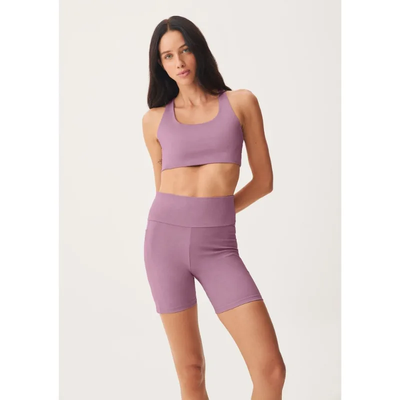 Bermuda Feminina Esportiva Biker Com Fio Lycra® - Roxo M