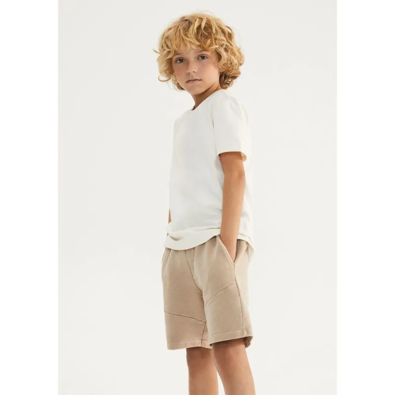 Camisa Infantil Menino Super Cotton E Linho - Creme 008