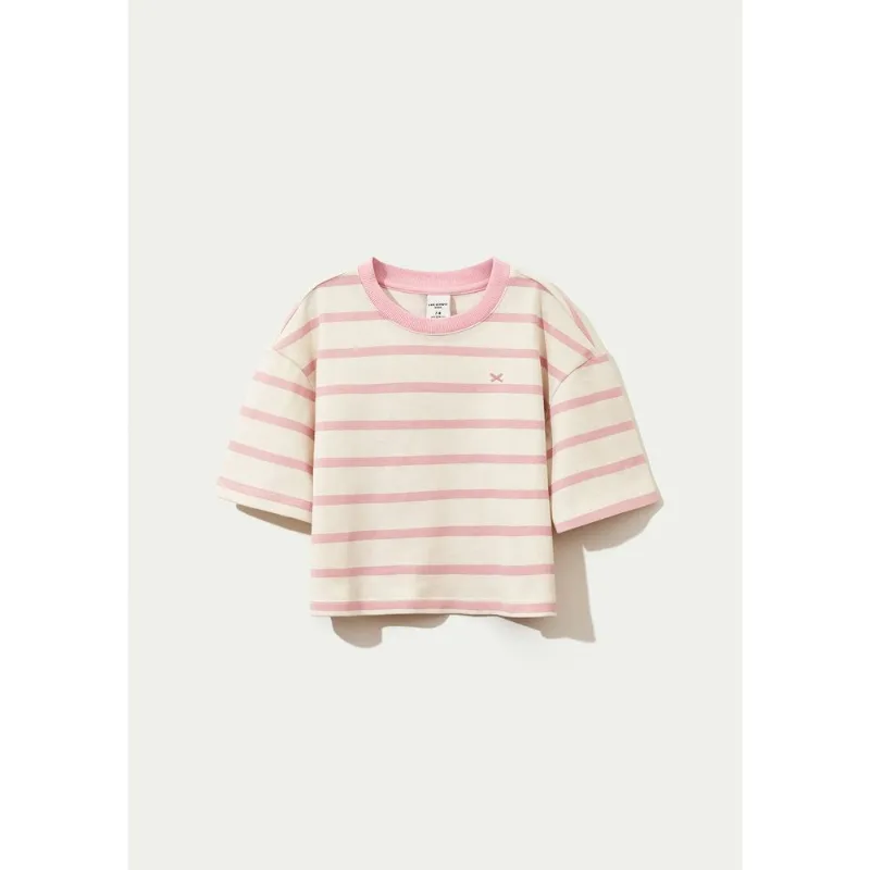 Blusa Infantil Menina Boxer Oversized - Rosa 008