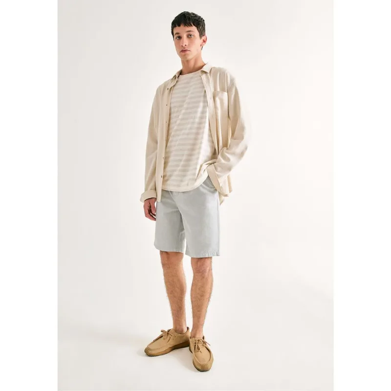 Bermuda Masculina Chino Fio Tinto - Cinza 050
