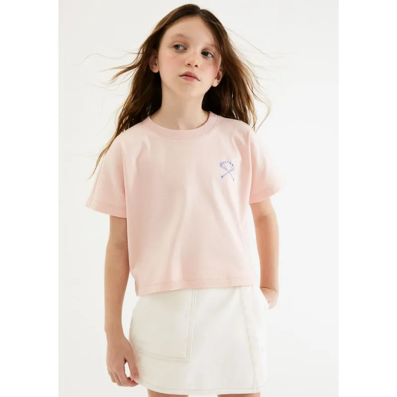 Blusa Infantil Menina Super Cotton Oversized - Rosa 006