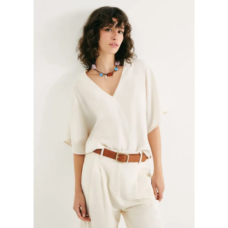 Blusa Feminina Box Em Peach Touch - Creme XG