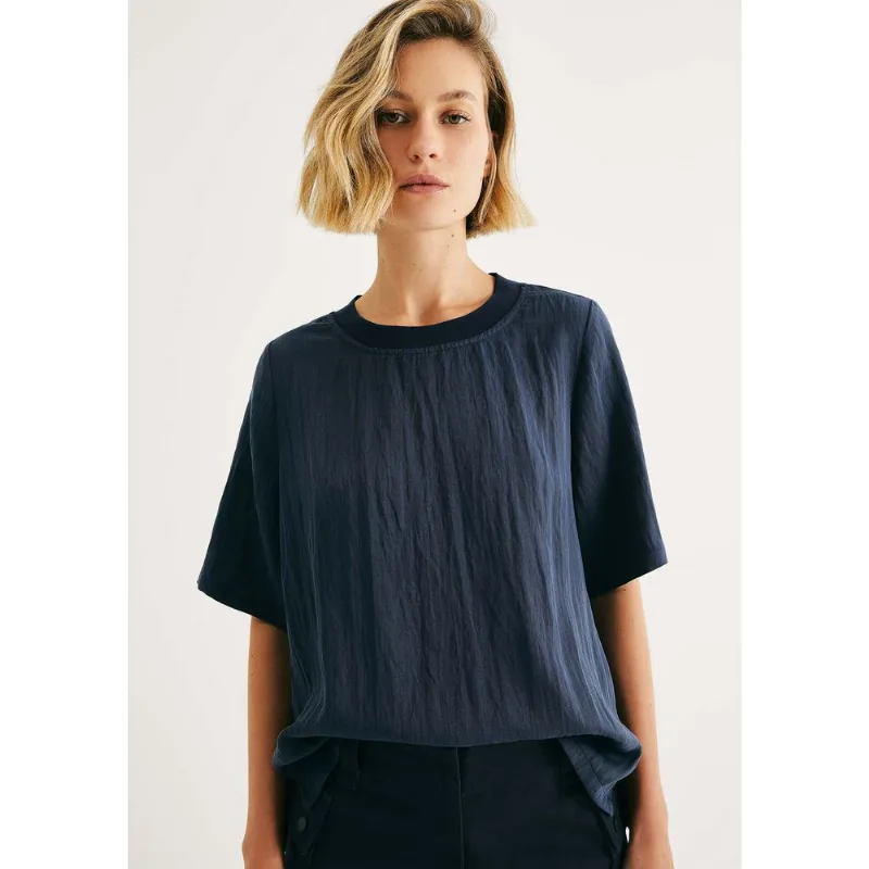 Blusa Feminina Peach Touch Texturizada - Azul M
