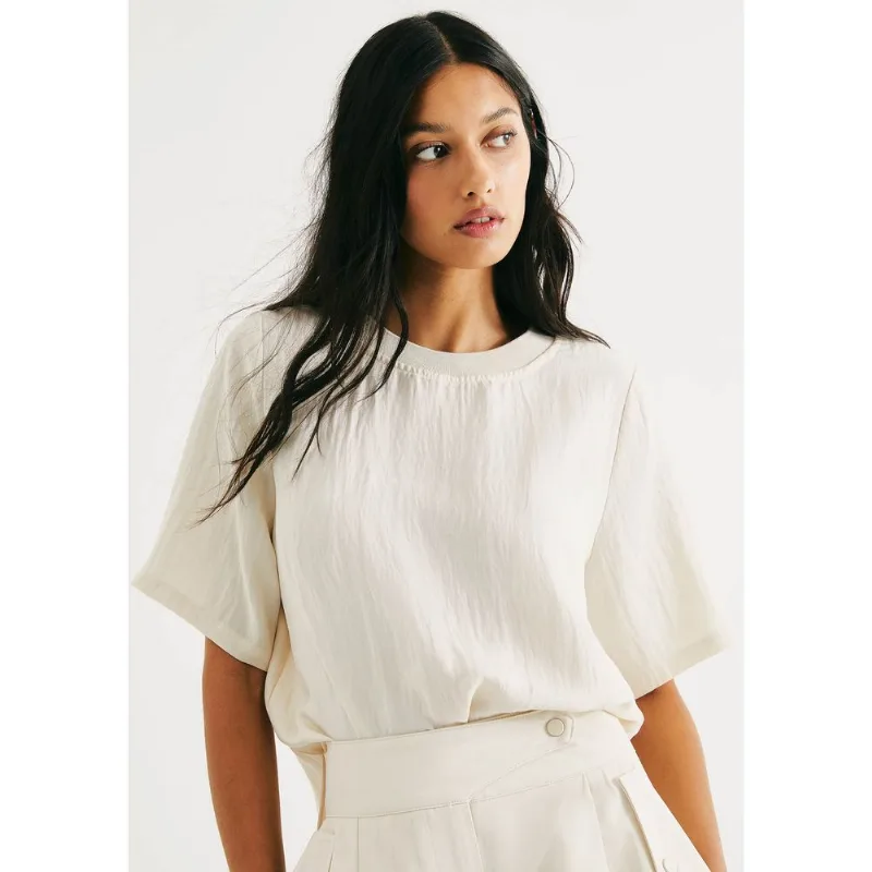 Blusa Feminina Peach Touch Texturizada - Creme M