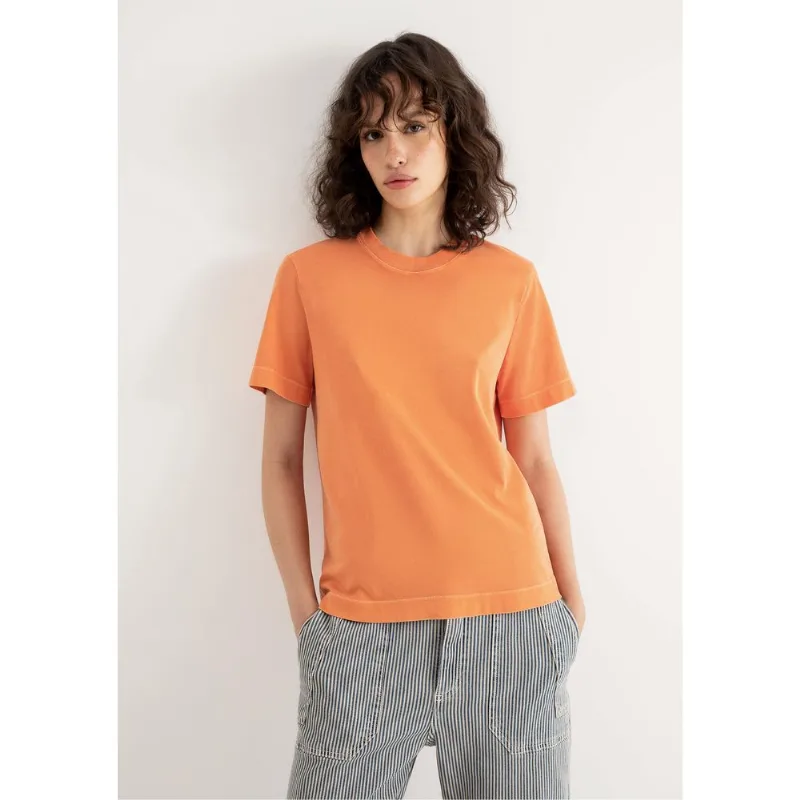 Camiseta Básica Feminina Estonada Soft - Laranja XG
