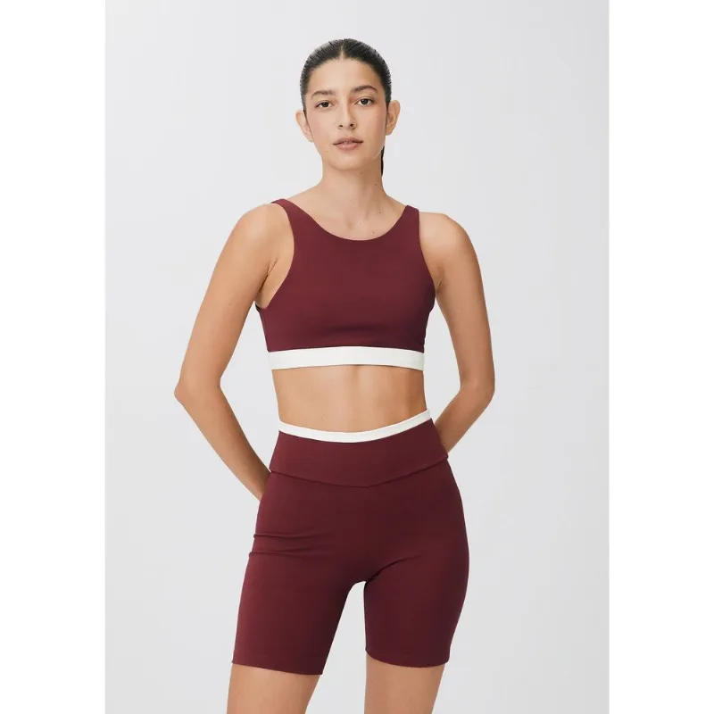 Bermuda Esportiva Feminina Com Fio LYCRA® - Vinho XP
