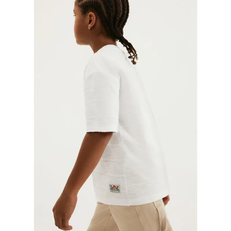 Camiseta Infantil Menino Algodão Oversized - Branco 014