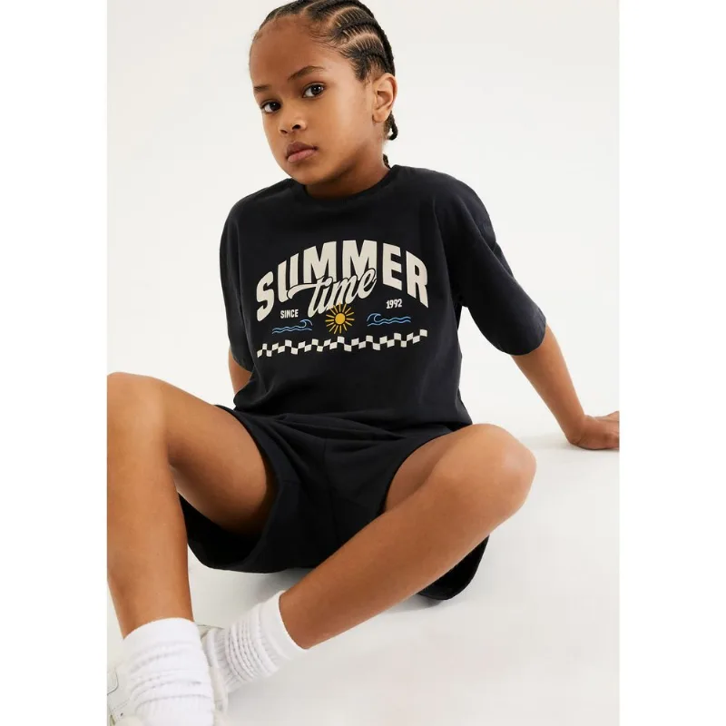 Conjunto Infantil Menino Curto Estampado - Preto 016