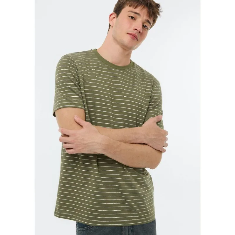 Camiseta Masculina Piquet Fio Tinto - Verde G