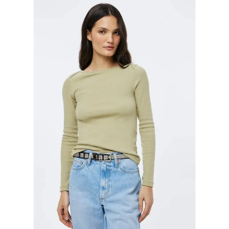Blusa Feminina Manga Longa Com Elastano - Verde XP