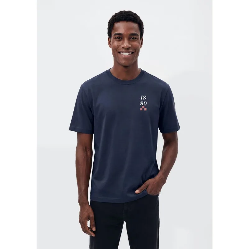 Camiseta Masculina Super Cotton Estampada - Azul G