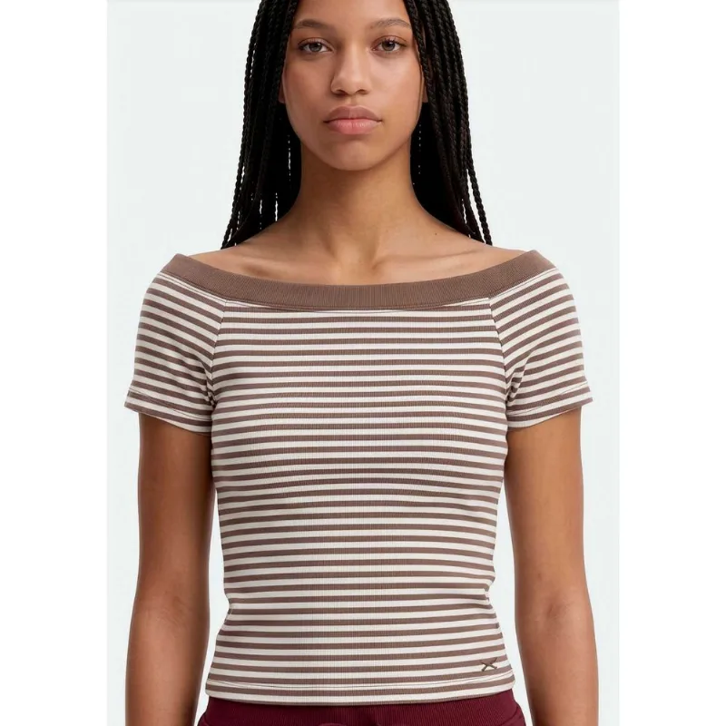 Blusa Teen Ombro A Ombro - Marrom 2XP