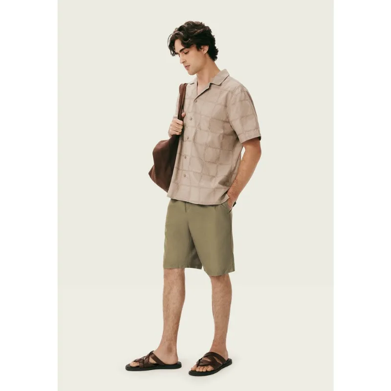 Bermuda Masculina Praia Reta - Bege G