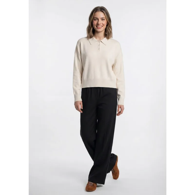 Calça Feminina Cintura Média Reta - Preto G