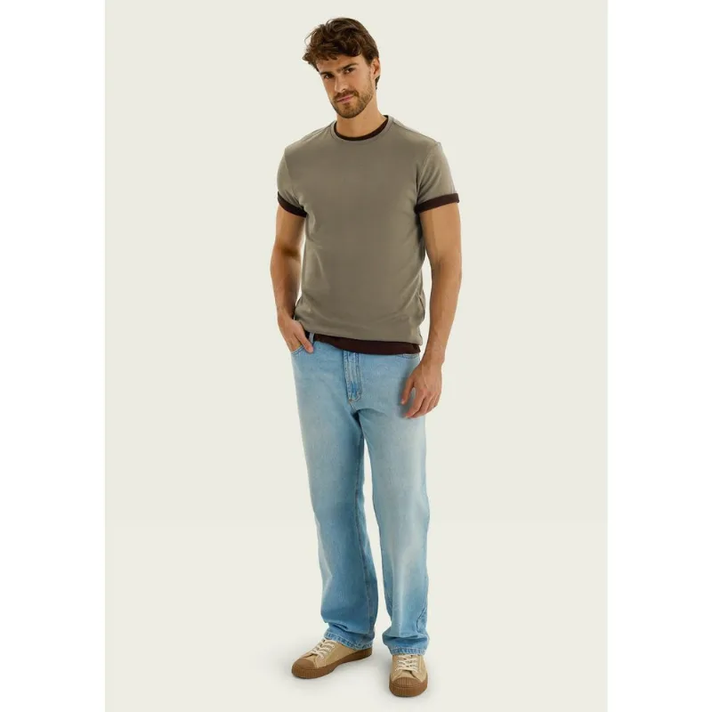 Camiseta Masculina Manga Curta Super Cotton Pima - Verde G