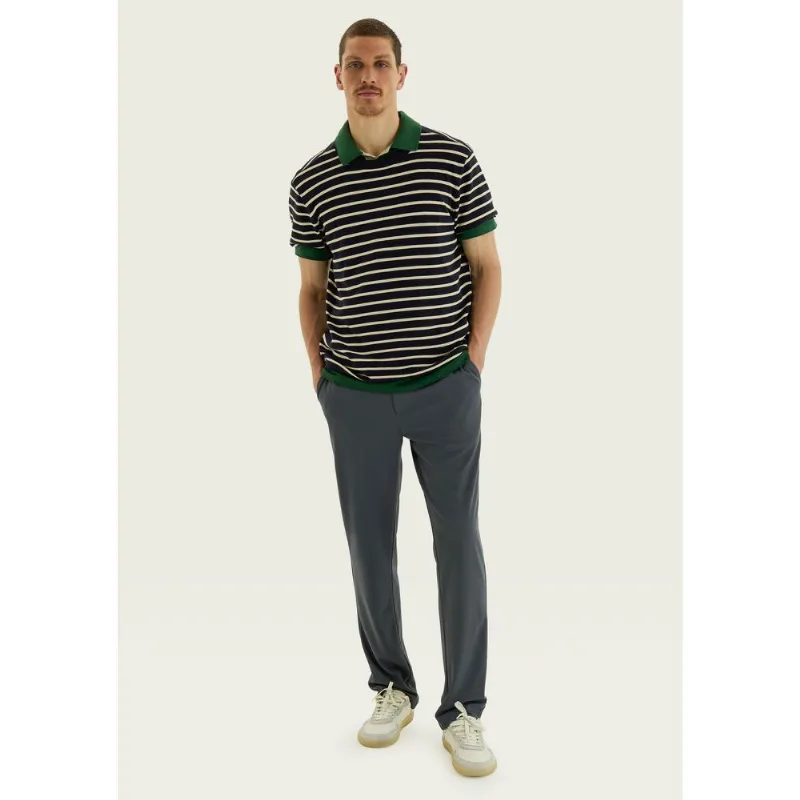 Calça Masculina Reta Em Malha Tech - Cinza 046