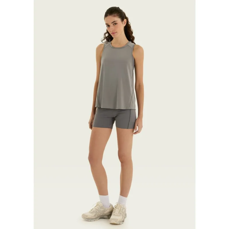 Bermuda Esportiva Feminina Ciclista Com Refletivo - Cinza G