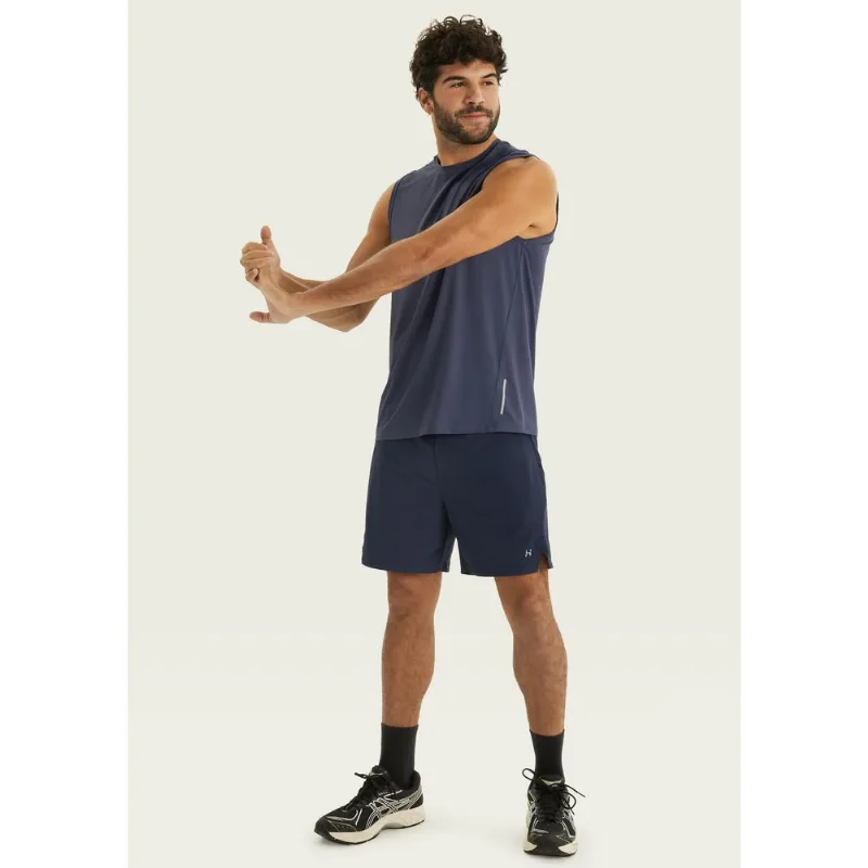 Bermuda Esportiva Masculina Com Recorte - Azul XG