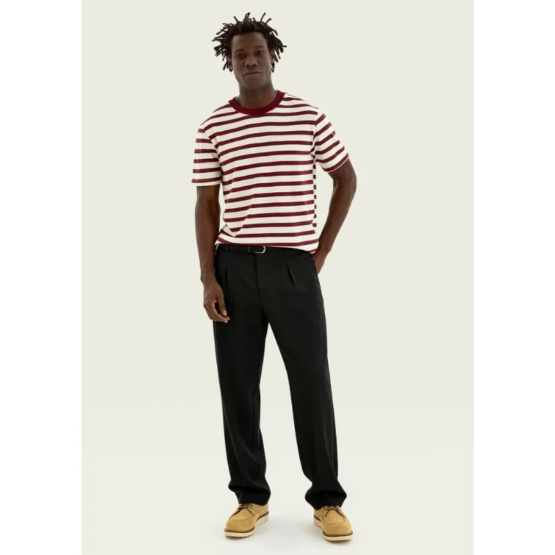 Calça Masculina Reta Em Alfaiataria - Preto 040